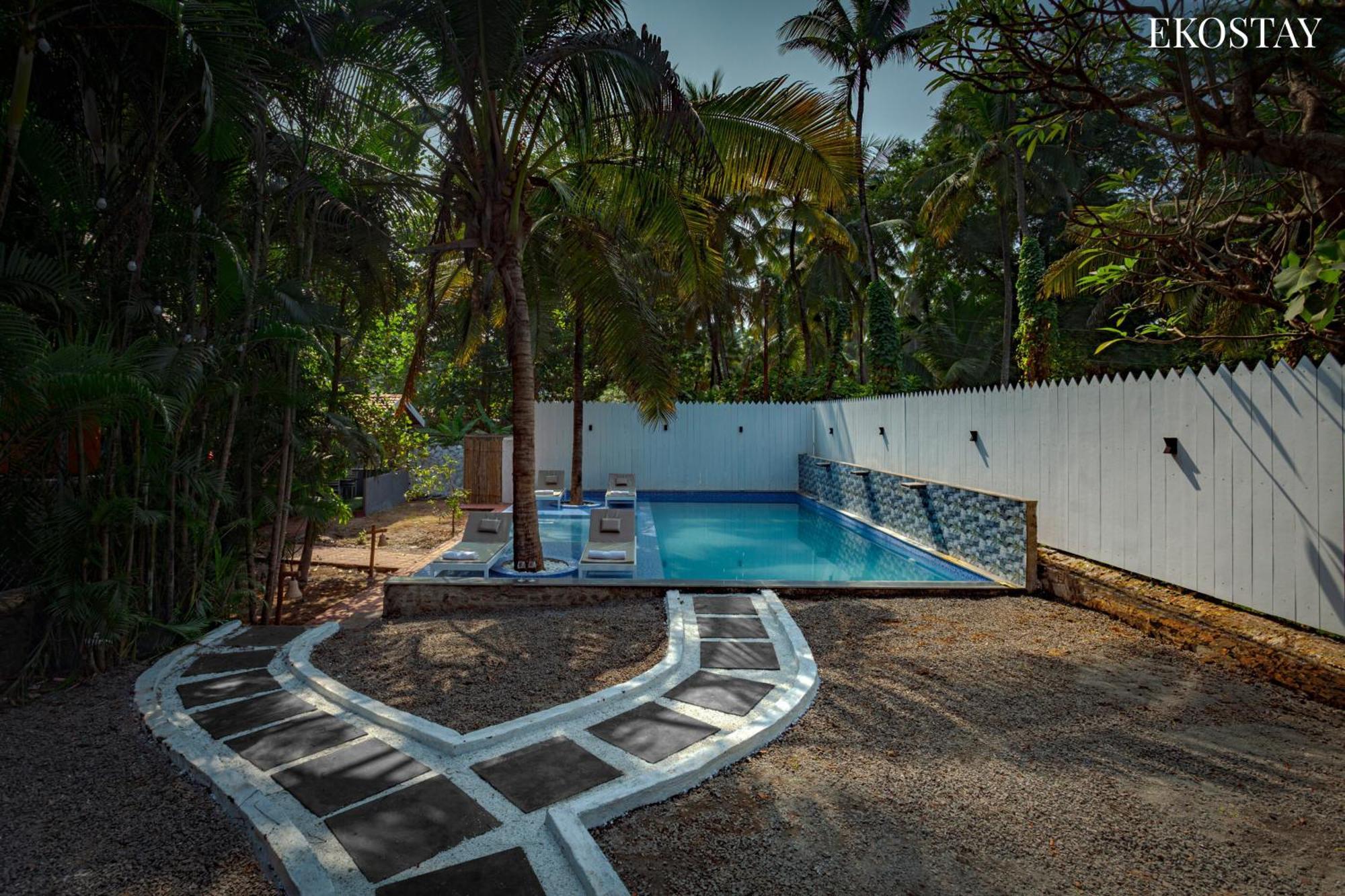 Ekostay Jungle Beach Villa I 1 Acre Property I 100 Meters From The Beach อลีบาก ภายนอก รูปภาพ